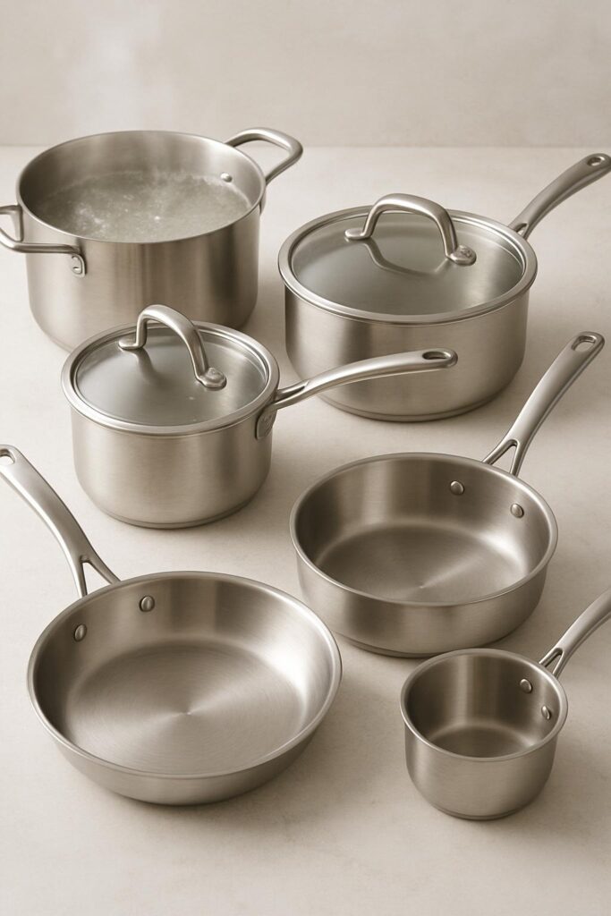 stainless steel cookware set